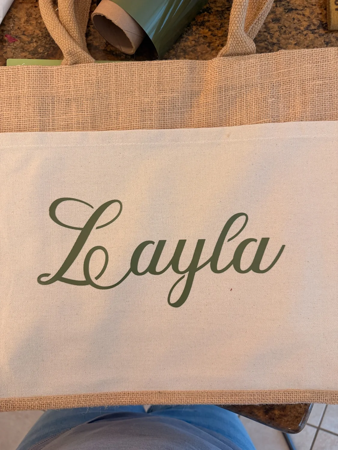 Personalized Layla tote