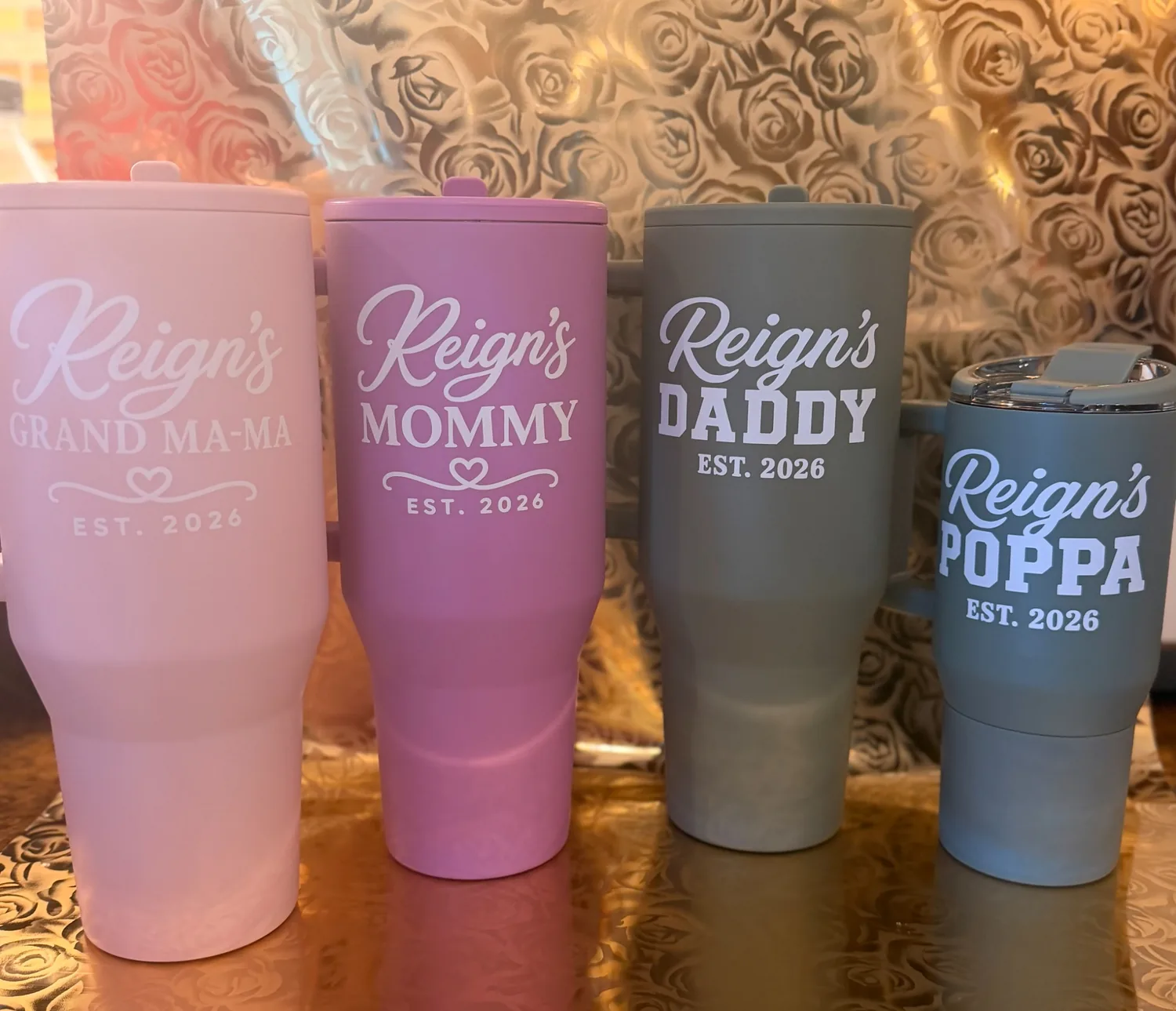 Personalized family tumblers